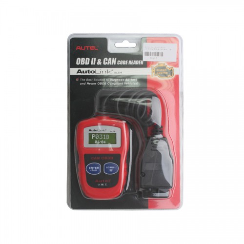 USA Free Shipping Original Autel AutoLink AL301OBDII/CAN Code Reader