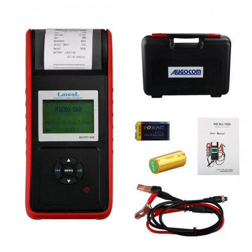 MICRO-568 Battery Tester Battery Conductance & Electrical System Analyzer with Printer