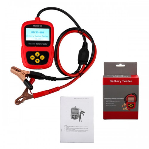 MICRO-100 Digital Battery Tester Battery Conductance & Electrical System Analyzer 30-100AH