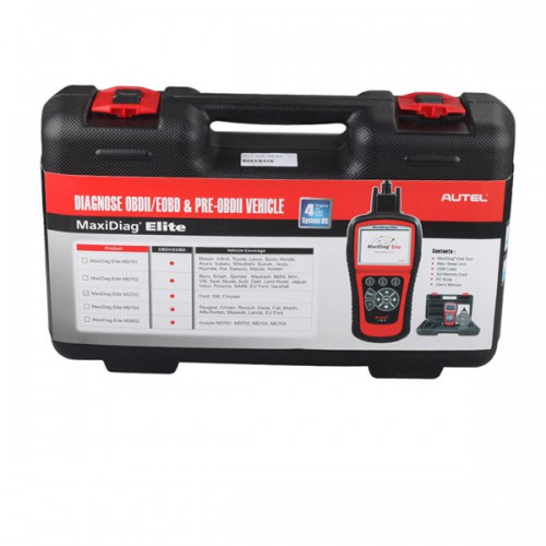 Autel Maxidiag Elite MD703 for 4 system update internet + DS model