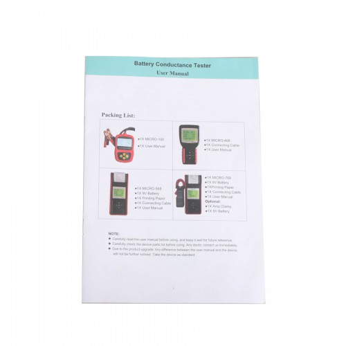 MICRO-468 Battery Tester Battery Conductance & Electrical System Analyzer