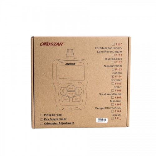 OBDSTAR F104 Key Programmer for Chrysler, Jeep, Dodge with Odometer and Pin Code Reader Function