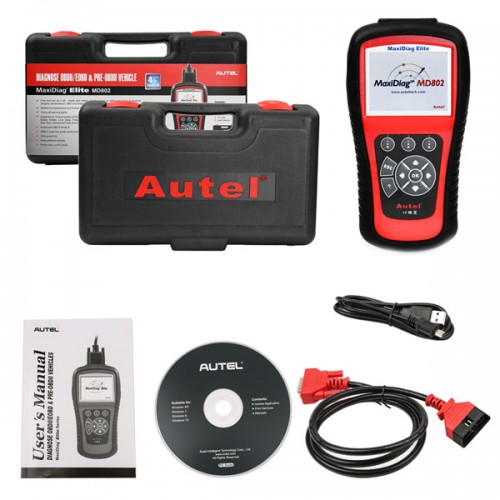 Original Autel MaxiDiag Elite MD802 for 4 system+DS model (Including MD701, MD702, MD703, MD704 4 in 1)