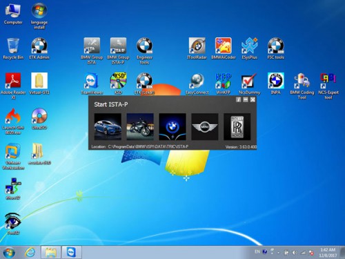 V2017.12 BMW ICOM Software HDD ISTA-D 4.08.12 ISTA-P 3.63.0.400 with Engineering Software