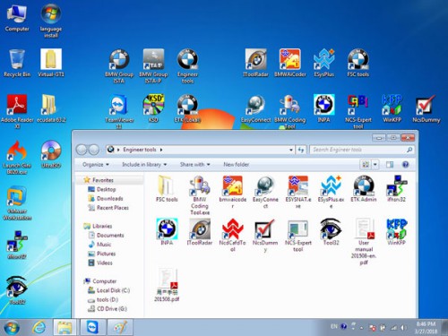 2018.3 BMW ICOM Software HDD ISTA-D 4.09.13 ISTA-P 3.63.2.001 Engineering Mode support Windows 7