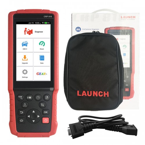 Launch CRP818 Full System OBD2 Diagnostic Tool for European Models support Oil reset/TPMS reset/EPB reset/BMS reset/Injector programming