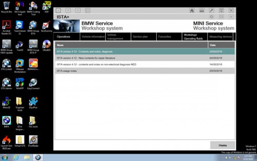 2018.9 BMW ICOM Software ISTA-D 4.12.12 ISTA-P 3.65.0.500 Engineering Windows 7 HDD( ICOM, ICOM Next, ENET, PASSTHRU or K+DCAN ).