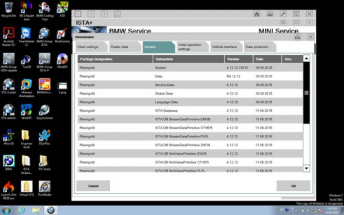 2018.9 BMW ICOM Software ISTA-D 4.12.12 ISTA-P 3.65.0.500 Engineering Windows 7 HDD( ICOM, ICOM Next, ENET, PASSTHRU or K+DCAN ).