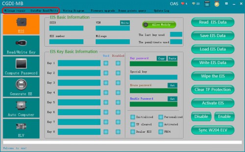 Mileage Correction and Gateway Authorization for CGDI MB and CG Pro 9S12 Programmer