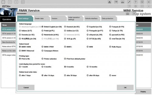 2018.12 BMW ICOM Software HDD ISTA-D 4.14.20/4.14.14 ISTA-P 3.65.0.500 Engineering Mode Windows 7 Support Multi-language