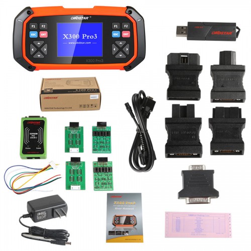  OBDSTAR X300 PRO3 Key Master Full Package Configuration with Immobiliser + Odometer Adjustment + EEPROM/PIC + OBD2