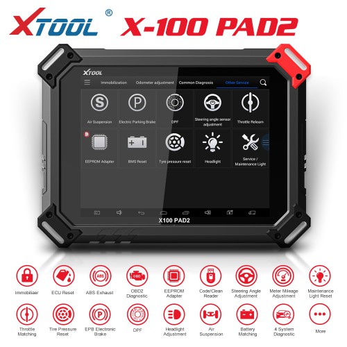 Xtool X100 Pad2 Pro Key Programmer Wifi & Bluetooth Full Configuration