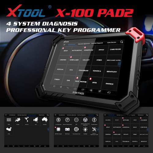 Xtool X100 Pad2 Pro Key Programmer Wifi & Bluetooth Full Configuration