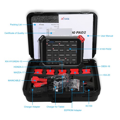 Xtool X100 Pad2 Pro Key Programmer Wifi & Bluetooth Full Configuration