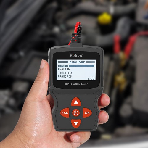   Vident iBT100 12V Battery Analyzer for Flooded, AGM,GEL 100-1100CCA Automotive Tester Diagnostic Tool