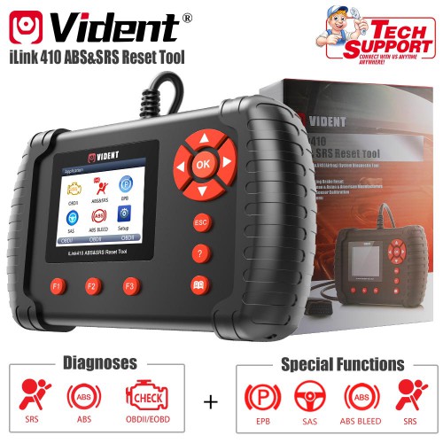 VIDENT iLink410 ABS&SRS&SAS Reset Tool Free Shipping  