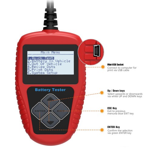  Latest QUICKLYNKS BA101 Automotive 12V Vehicle Battery Tester