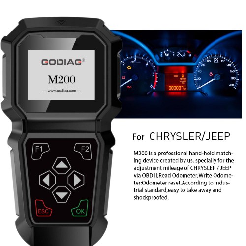 GODIAG M200 CHRYSLER/JEEP Hand-held OBDII Odometer Adjustment Professional Tool