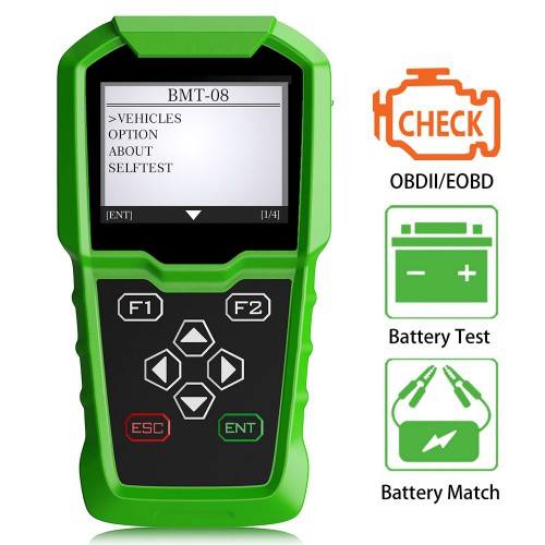  OBDSTAR BMT-08 12V/24V Automotive Battery Tester and Battery Matching Tool OBD2 Battery Configuration