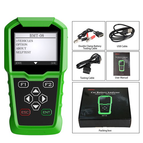  OBDSTAR BMT-08 12V/24V Automotive Battery Tester and Battery Matching Tool OBD2 Battery Configuration