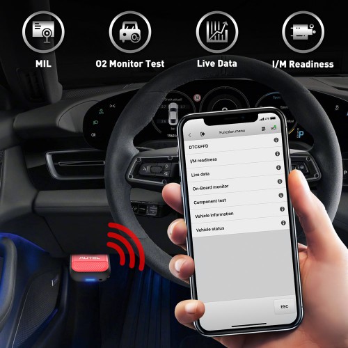 AUTEL MaxiAP AP200H Wireless Bluetooth OBD2 Scanner for All Vehicles (Android/iOS)