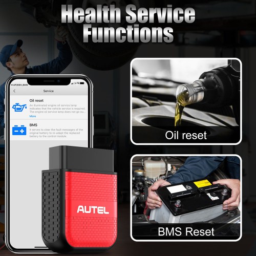 AUTEL MaxiAP AP200H Wireless Bluetooth OBD2 Scanner for All Vehicles (Android/iOS)