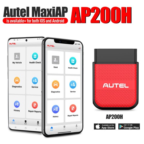 AUTEL MaxiAP AP200H Wireless Bluetooth OBD2 Scanner for All Vehicles (Android/iOS)