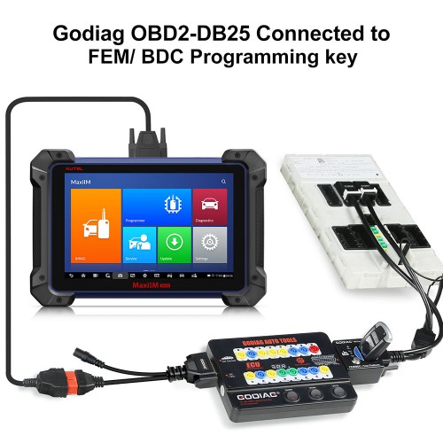 Package Offer GODIAG GT100 OBD II Break Out Box ECU Connector + BMW FEM/ BDC Test Platform Cable