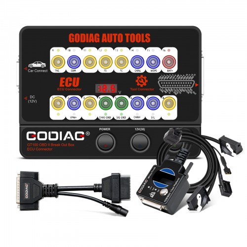 Package Offer GODIAG GT100 OBD II Break Out Box ECU Connector + BMW FEM/ BDC Test Platform Cable