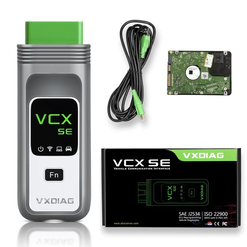 Package Offer VXDIAG Benz DoiP VCX SE Diagnostic Tool + 2TB Hard Drive with Software for VXDIAG MULTI Full Brands