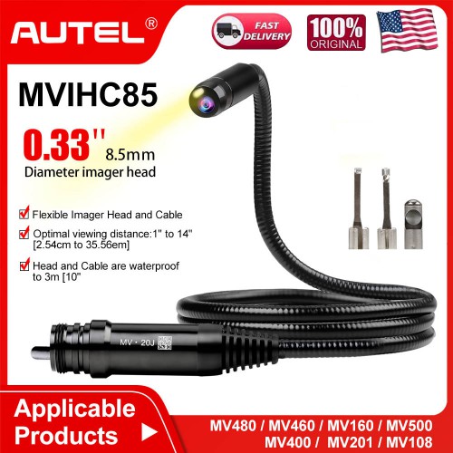  Autel MaxiVideo MV400/MV208 8.5mm Imager Head Replacement MVIHC8.5 USB