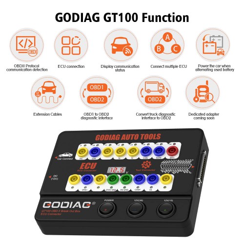 Package Offer GODIAG GT100 OBD II Break Out Box ECU Connector + BMW FEM/ BDC Test Platform Cable