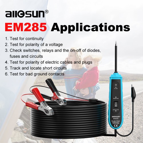   All-Sun EM285 Power Probe Car Electric Circuit Tester Automotive Tools 6-24V DC