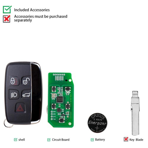 Lonsdor JLR Smart Key for Jaguar Land Rover 2015 to 2018 315MHz/ 433MHz works for K518ISE K518S