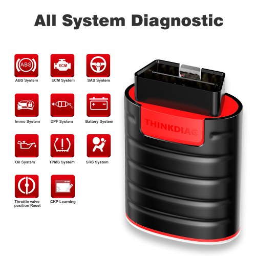 THINKCAR Thinkdiag Full System OBD2 Diagnostic Tool with All Brands License 1 Year Free Update