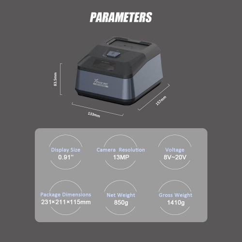 Xhorse XDKP00GL Key Reader Multiple Key Types Work with Xhorse APP Via WiFi or Bluetooth