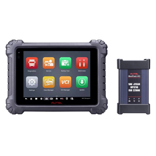 Original Autel MaxiSYS MS909CV Diagnostic Platform for HD Vehicles With VCI And J2534