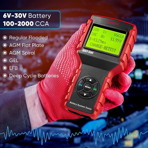 Launch BST-500 12V Car Battery Tester 100-2000CCA Auto Battery Analyzer Charger 100-2000CCA