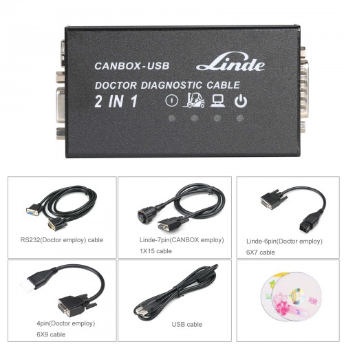 Linde Canbox and Doctor Diagnostic Cable 2 in 1Scanner