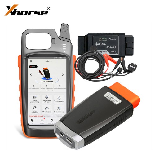 Xhorse VVDI Key Tool Max with VVDI MINI OBD Tool And VVDI Toyota 8A Non-smart All Keys Lost Adapter Get Free Renew Cable