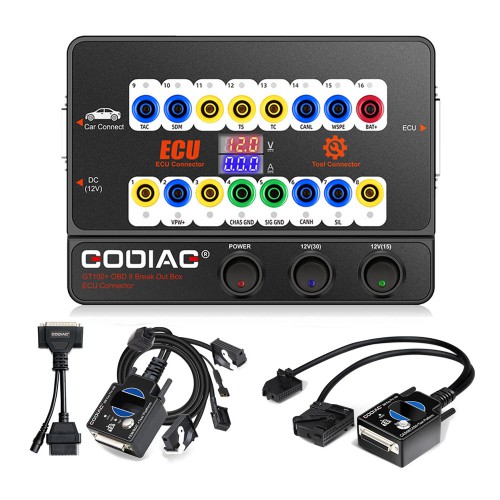 GODIAG GT100 Break Out Box ECU Connector + BMW FEM/ BDC Test Platform Cable + BMW CAS4 / CAS4+ Test Platform Cable