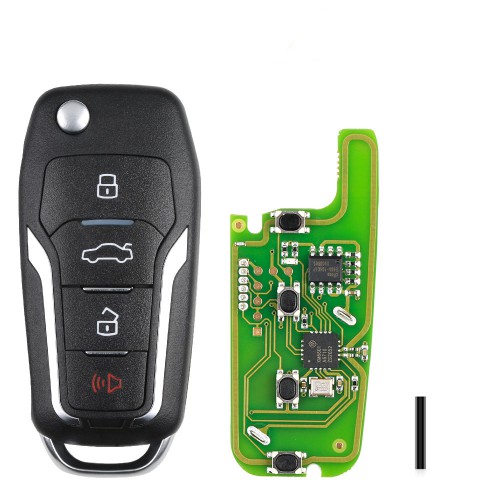 Xhorse XKFO01EN X013 Series Universal Remote Key Fob 4 Button Ford Type (English Version) 5 Pcs/Lot