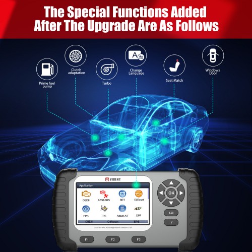 VIDENT iAuto 702Pro Multi-applicaton Service Tool Support ABS/SRS/EPB/DPF Update to 31 Maintenances