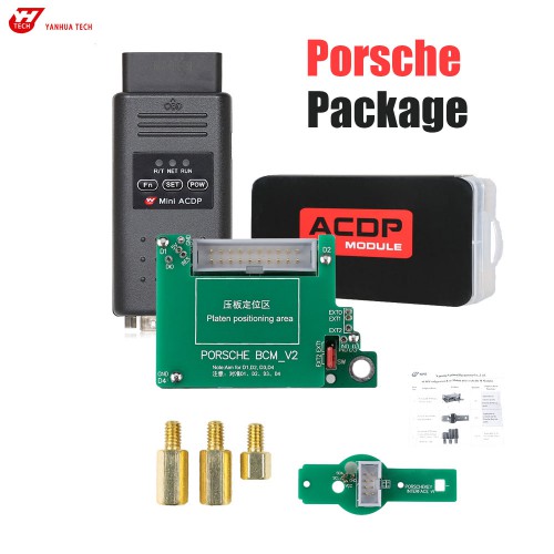 Yanhua Mini ACDP Key Programmer Master With Porsche BCM Key Programming Module 10 Supports Porsche year 2010-2018