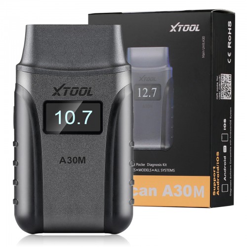 XTOOL Anyscan A30M Wireless OBD2 Scan tool Support Bi-Directional OE-Level Full System Diagnostics 21 Services, ABS Bleeding