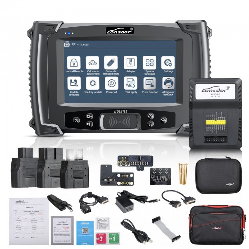 LONSDOR K518ISE Key Programmer Plus Lonsdor LKE Smart Key Emulator 5 in1 Supports Toyota Lexus Smart Key All keys Lost by OBD