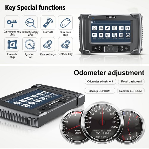 LONSDOR K518ISE Key Programmer Plus Lonsdor LKE Smart Key Emulator 5 in1 Supports Toyota Lexus Smart Key All keys Lost by OBD