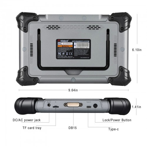 VIDENT iSmart800 Pro OBDII Scanner For  for 12V Passenger Vehicles Support ECU diagnosis and 40+Special Functions PK Autel MK808/MX808