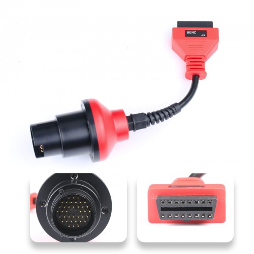 Full Set OBDII Cables and Connectors Compatible with Autel MaxiDas DS808/ MP808/ MP808BT (Only Cables and Connectors)