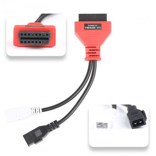 Full Set OBDII Cables and Connectors Compatible with Autel MaxiDas DS808/ MP808/ MP808BT (Only Cables and Connectors)